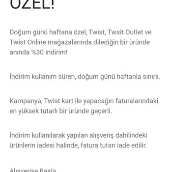 Twist Sabahtan Akşama Değişen Puan Ve İndirim