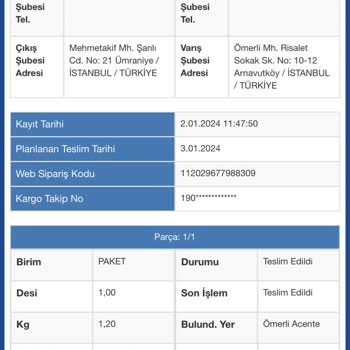 Sürat Kargo Mağdur Müşteri, Kaybolan Kargo