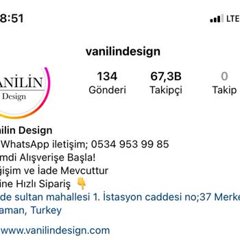 Vanilin Design Online Mağaza Mağduriyeti