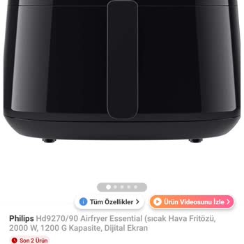 PHILIPS Ev Aletleri Philips Airfrey İade Etmek İstiyorum