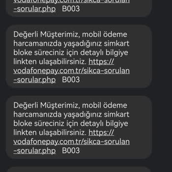 Vodafone Her Şey Yanımda Mobil Ödeme Sorunları Ve Müşteri Hizmetleri Sıkıntısı