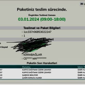 UPS Kargo Teslimat Hayal Kırıklığı