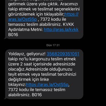 Aras Kargo'nun Her Zamanki Gelmemesi
