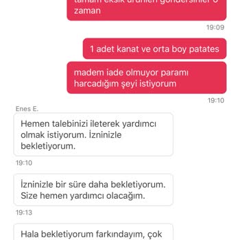 Yemeksepeti Eksik Siparişe Yardımı 😂