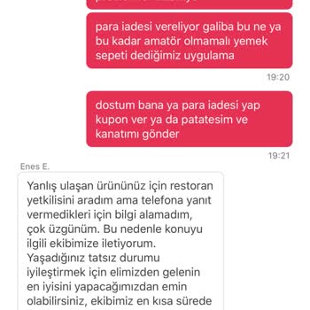 Yemeksepeti Eksik Siparişe Yardımı 😂