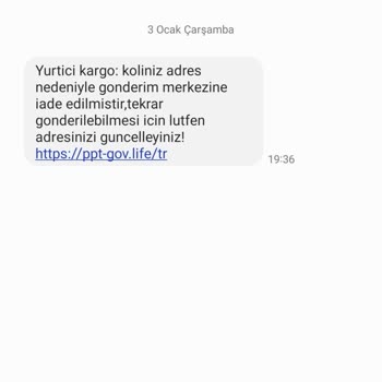 E-ticaret Marka Taklidiyle Dolandırıcılık 220 Alan Kodu Mesajı