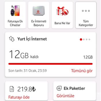 Vodafone Faturanın Fazla Gelmesi