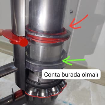 Dyson V15 20 Günlük Cihaz! Toz Haznesi Contası Yerinden Çıktı.