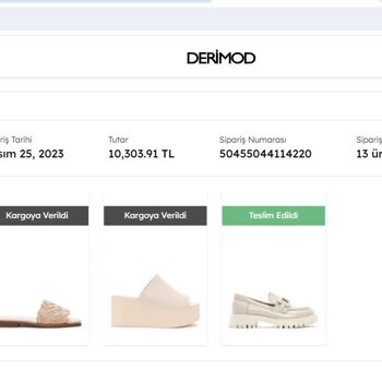 Derimod Online Pişmanlık Oldu