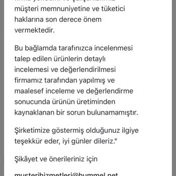 Hummel Ayakkabısının Arkasında Durmuyor