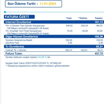 Superonline Haksız Bedelin Faturaya Yansıtılması