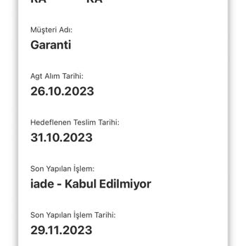 Garanti Bankası'ndan Kart Aldım Gelmedi
