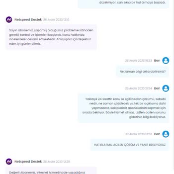 Netspeed Hiçbir Problemimizde Muhatap Yok