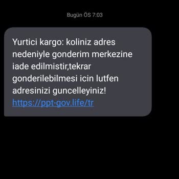 PTT Kargonun Kargoları Getirmemesi