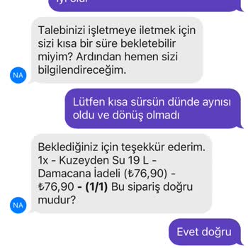 Getir Su Müşteri İle İlgilenmekle Alakaları Yok