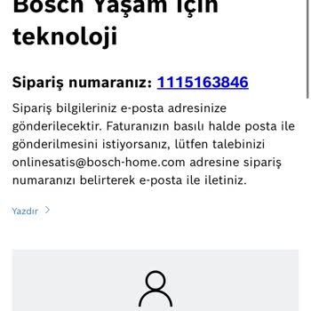 Bosch İnternet Sitesinden Aldığım Ürün Neden Teslim Edilmiyor?
