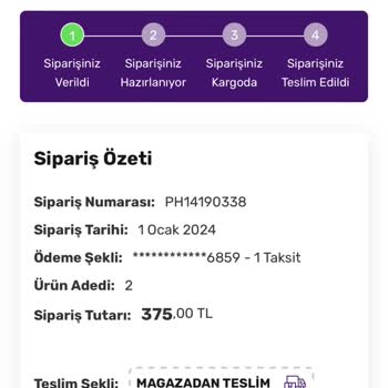 Gratis Geciken Sipariş Süreci