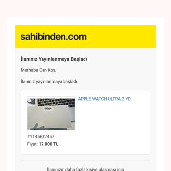 Sahibinden Üzerinden Şifrem Değiştirilip İlan Verilmiş