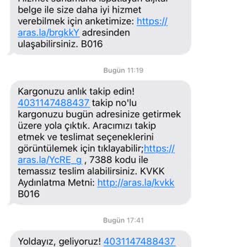 Aras Kargo Kargo Şirketi Teslimat Tercihlerinde Hata Yapıyor