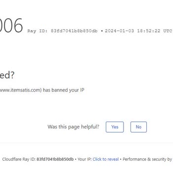 İtemsatış Tarafından Yok Yere İp Ban Atıldı