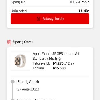 Vodafone Online Sitesi Kargomu Teslim Etmedi.