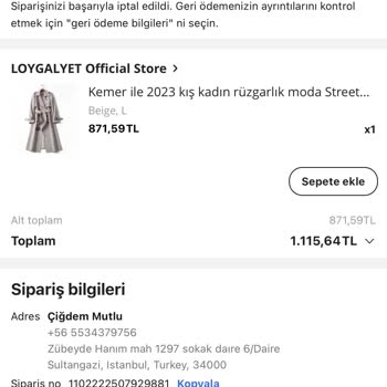 Aliexpress İptal Edilen Ürün Para İadesi