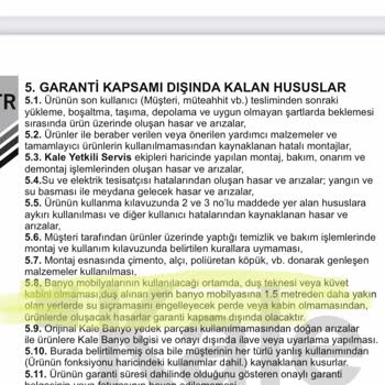 Kale Markalı Banyo Dolabı Pişmanlığı