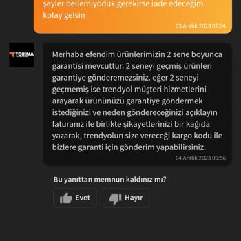 Trendyol'un Sorumsuzluğu Ve Çözüm Sunulmaması