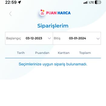 Akbank Puan Harca 500 TL Chip Paramı Çekti Ama Sipariş Oluşmadı