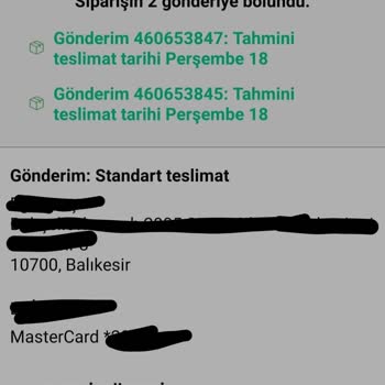 Bershka İşlenen Siparişi İptal Etmesi