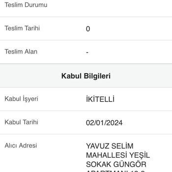 PTT Kargo Kargo Adres Değişikliği🤍
