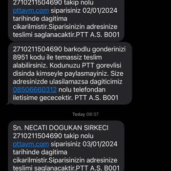 PTT Kargo Nedensiz Dağıtım İptali