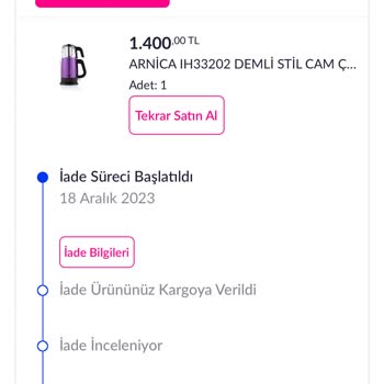 Pazarama Paramı İade Etmiyor.