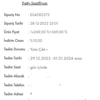 Taze Çiçek 8 Gün Oldu Teslimat Yapamadı.