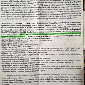 T. C. Cumhurbaşkanlığı Okula Cihaz Götürme Konusu