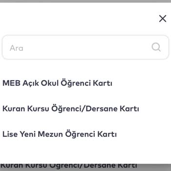 BELBİM (İstanbulkart) Mezun /Dershane Öğrenci Kartı