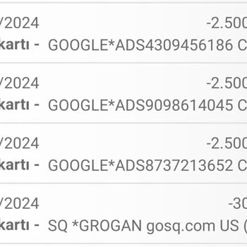 Enpara Google Ads Kredi Kartı Harcaması