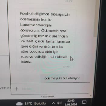 Zara Ödeme Hatası Diyerek Sipariş İptali Yapması