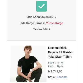 Lacoste Online Alışverişte İade Sorunları Ve Müşteri Mağduriyeti