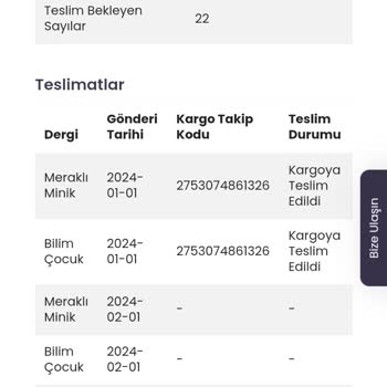 TÜBİTAK PTT Kargo Sorunu Hakkında A
