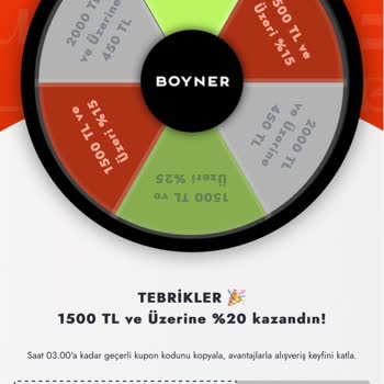 Boyner Uygulaması Verdiği İndirim Kodunu Uygulatmıyor!