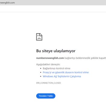 Numberoneenglish.com Maalesef Siteye Ulaşılamıyor