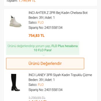 FLO Ayakkabı FLO Online Alışveriş Pişmanlığı