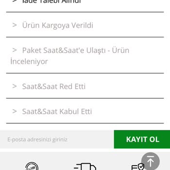 Saat & Saat İade Sürecinde Bilgi Eksikliği