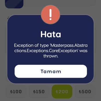 Paycell Kart Hatalı. Ödeme Yapılamıyor