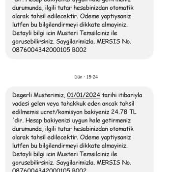 TEB Borç Mesajı