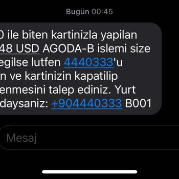 Agoda.com Kredi Kartımdan İzinsiz Üyelik Olmadan Para Çekmiş