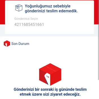 Aras Kargo Kargomu Yetiştiremediklerinden Dolayı Gelip Şubeden Almamı İstiyorlar