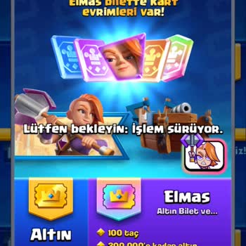 Google Play Clash Royale İşlem Sürüyor Hatası