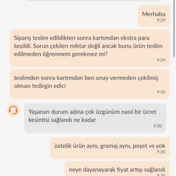 Trendyol Hızlı Market Çekilen Miktarı Onay Olmadan Arttırıyor